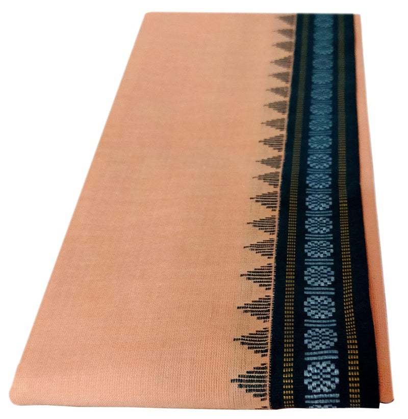 YETTALAN YETTALAN Traditional Sambalpuri Nagpuri Handloom Unisex Towels 100 Cotton GamchaAngavastramPack of 2 Mango Sandal - Image 3