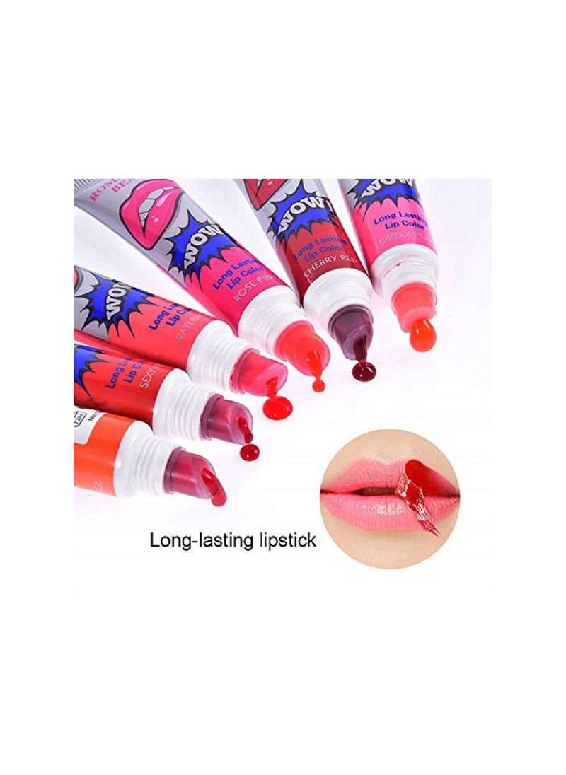 6-piece Long Lasting Waterproof  Lip Gloss