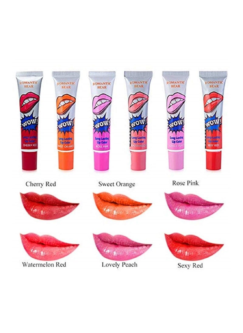 6-piece Long Lasting Waterproof  Lip Gloss