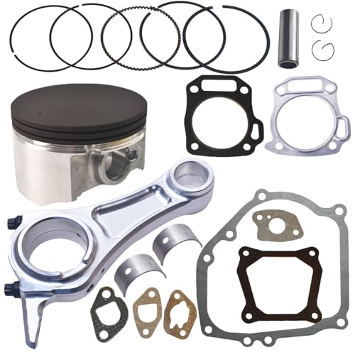 AKSGKGQ Billet Rod3308 Kit 70mm Ceramic Coated Flat Top Piston 550 for the Harbor Freight Predator 212cc Hemi and NonHemi versions Engine - Image 1