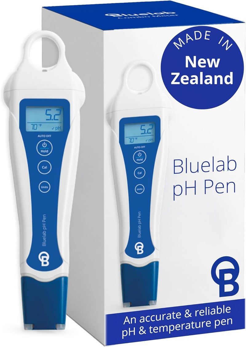bluelab pH Pen - ± 0.1 pH Accurate, Durable Double Junction Probe, Waterproof & Floats, Auto Temperature Compensation, Easy Calibration - Made in NZ - Image 1
