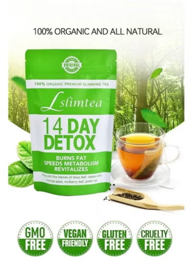 Original Detox Tummy Tea Bags, Weight Loss Slimming Tea, Support Healthy Digestive and Metabolism,14 bags - Image 2