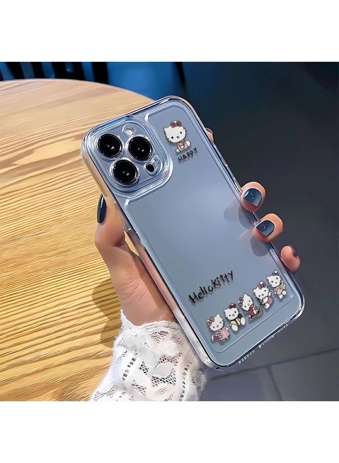 Cute Simple Transparent Hello Kitty Phone Case for iPhone Series - Image 5
