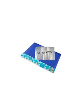 MODEST Display Book 30 Pocket BLUE Lets you organize your papers, files and documents easily Ultra-thin and non-sticking design for easy usability Compatible paper size is A4  - Image 1
