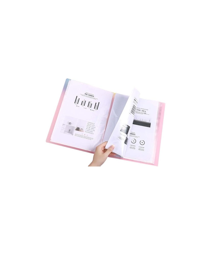 MODEST - Display Book 30 Pocket BLUE Lets you organize your papers, files and documents easily Ultra-thin and non-sticking design for easy usability Compatible paper size is A4 - Image 1