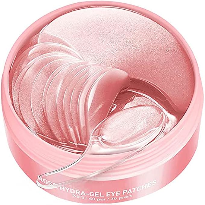 AKARY Eye Patches Rose Hydra-Gel Eye Mask Sheet Lady Skin Care Pad Remove Fine Lines Smooth Repair the Eyes Skin, Under Eye Gel for Moisturizing and Relieving, Firm the Look of the Eye Area - Image 1