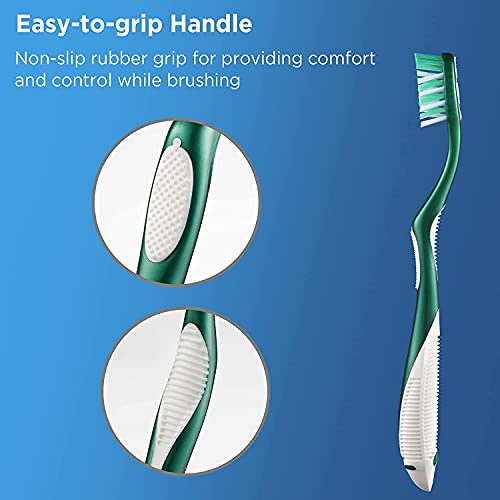 Fremouth Firm Toothbrushes for Adults, Cross Hard Bristles, 6 Count - Image 5