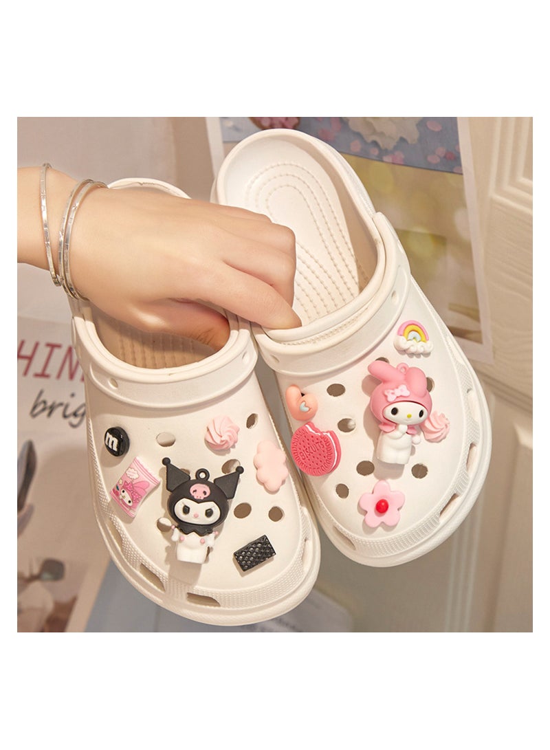 SYOSI 12 Pcs 3D Cartoon Shoes Decoration Charms for Croc Clog Decoration, Cartoon Kawaii Charms Accessories for Girls Kids Teens Party Favor (Kulomi & Melody) - Image 5