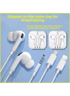 Generic Bluetooth Wired Headset For IPhone Huawei In-line 3.5mm Apple Type-c In-ear Headset-Color:Generation 2 TYPE-C Interface ]  - Image 2