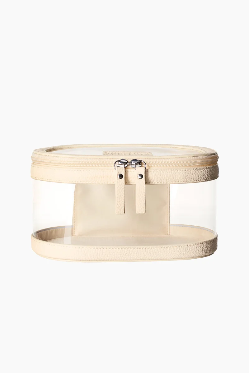 Oval make-up bag