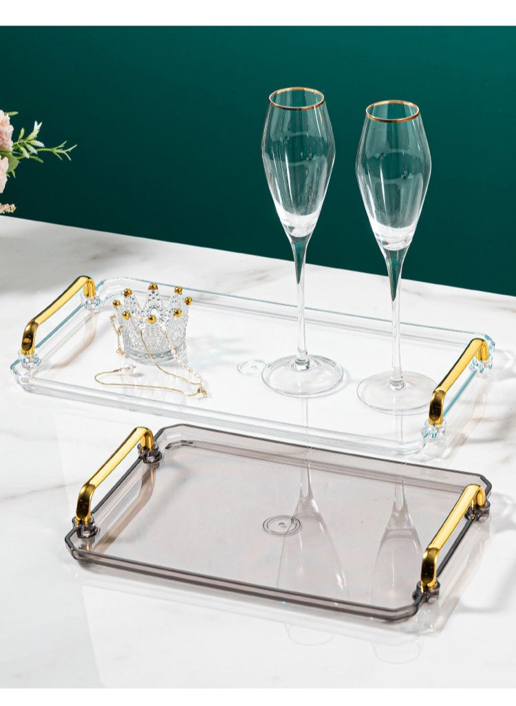 Generic - Luxury Display Rectangular Tray for Home, Restaurant, Table Clear - Image 1