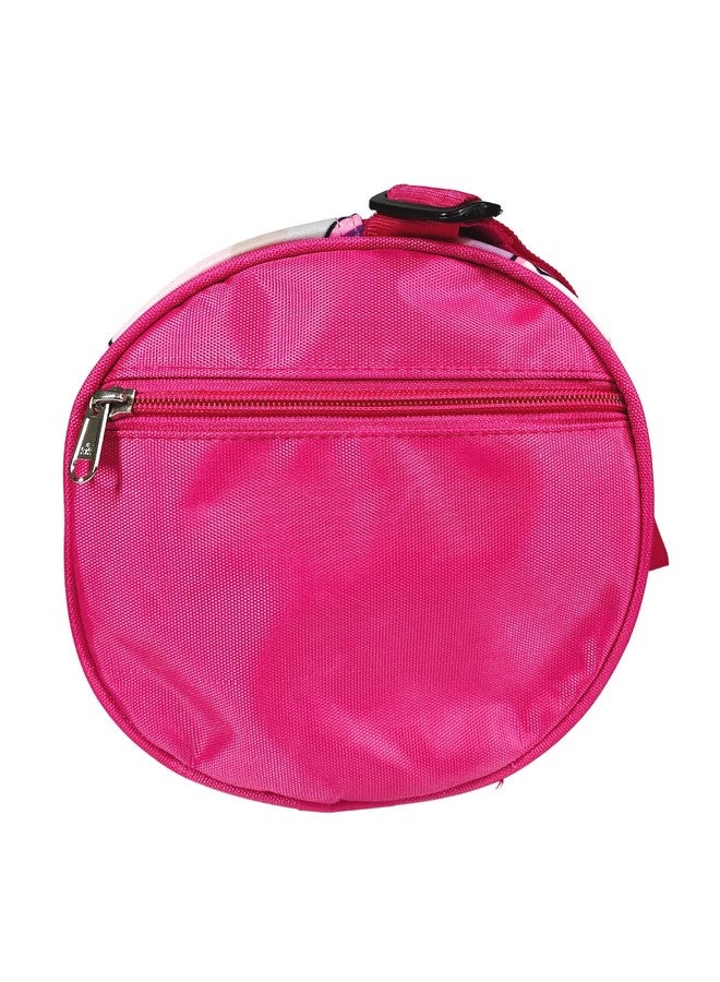 التعارف حقيبة رياضية أنيقة من ANNACREATIONS مصنوعة من مادة صناعية على شكل يونيكورن للرقص والجمباز، حقيبة سفر للأطفال للبنات (النمط 2) وردية - 20.5 سم - Image 5