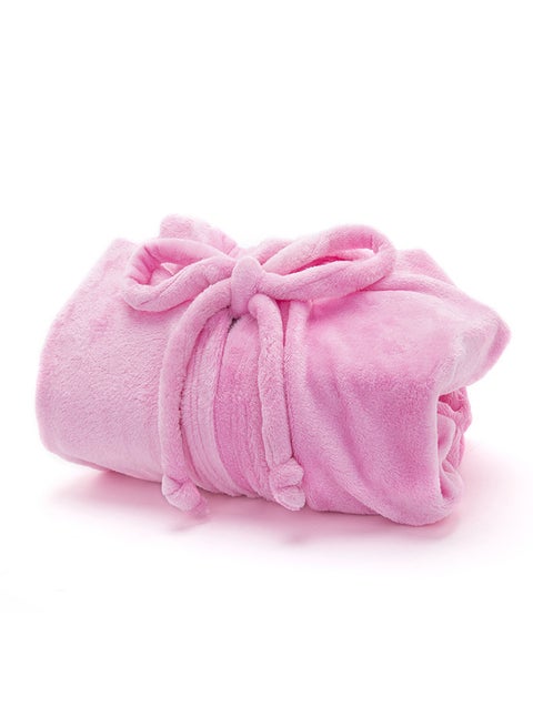 Blanket Cape/Hoodie (Fleece) Pink 160x180cm