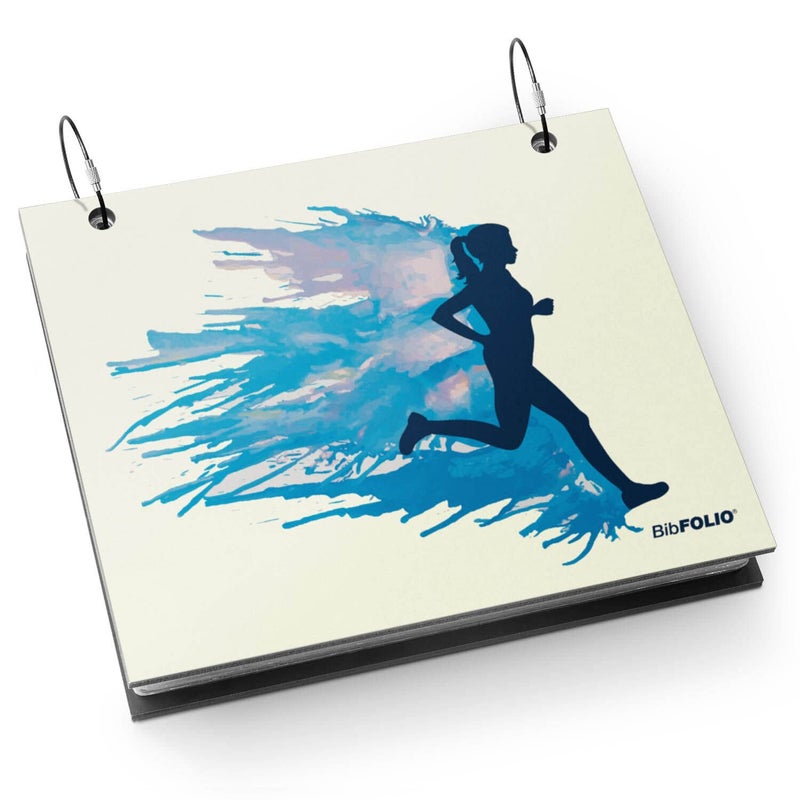 ألبوم ببطاقة سباق Gone For a Run BibFOLIO حامل بطاقة سباق Runnergy Colorburst