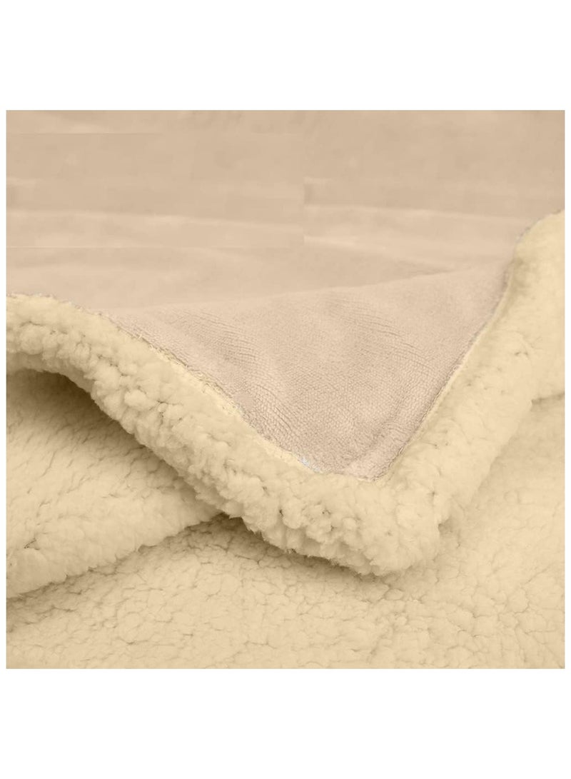 Sherpa Bed Blanket King Size, Double Plush Reversible Fleece, Machine Washable, Warm and Cozy for Bed & Sofa (240x220 cm)  - Image 3