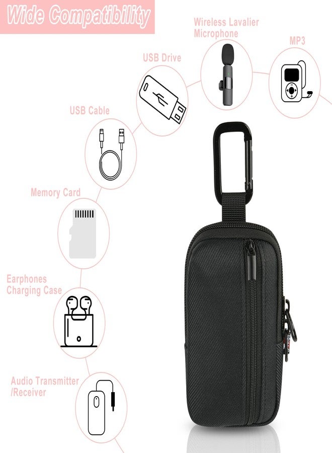 TXEsign Carry Case Storage Bag for AirFly Pro Bluetooth Transmitter/Receiver and Bluetooth Earbuds Charging Case, Protective Pouch for Lavalier Microphone, MP3 Player, USB Cable, Memory Card, U Disk - Image 5