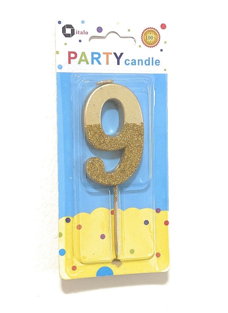 ITALO Party Number 9 Candle 