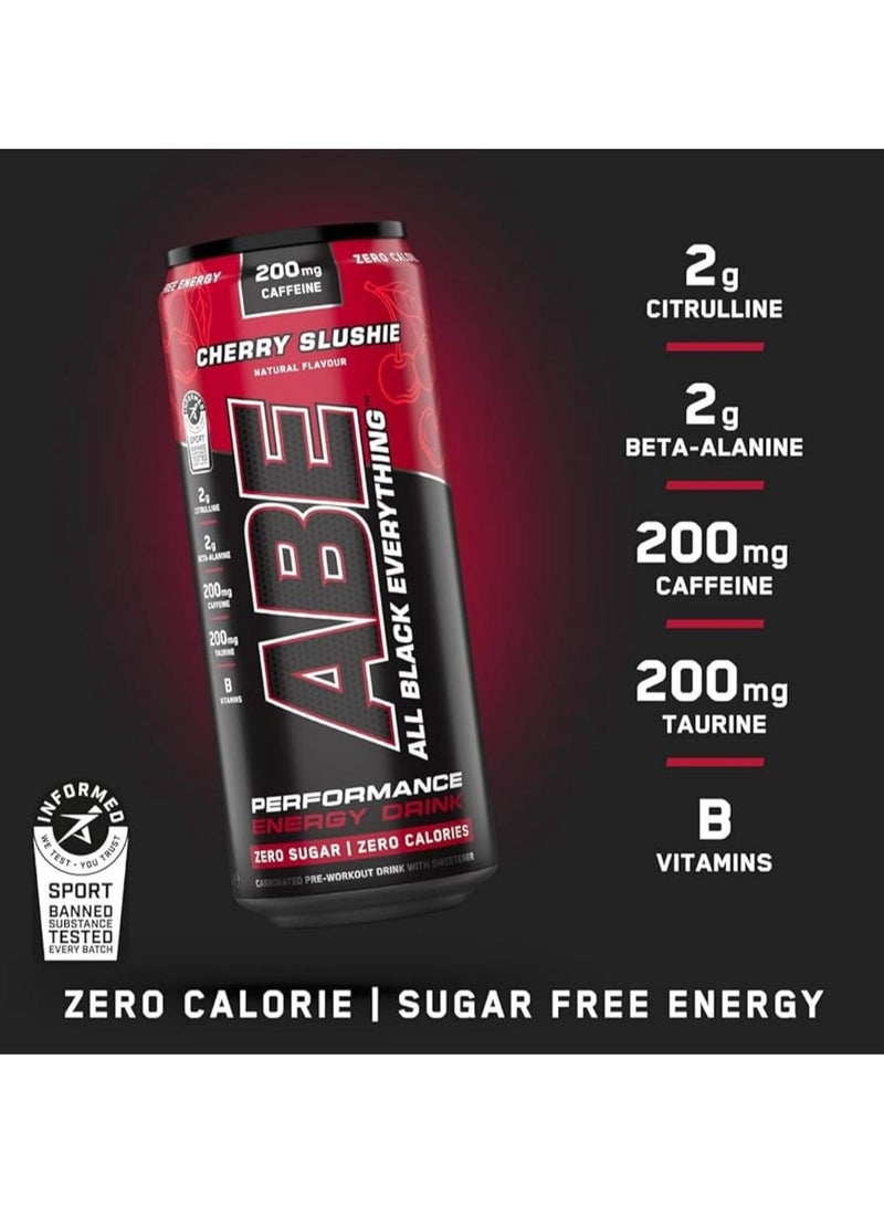 Applied Nutrition ABE Energy Pre Workout Drink Cherry slushie 330ml pack of 12 - Image 2