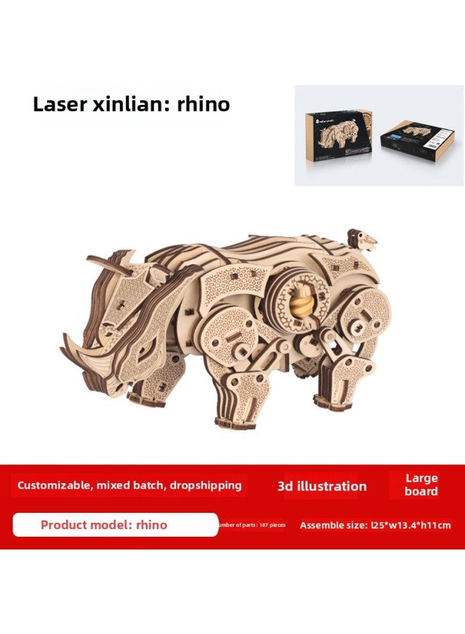 3D DIY Wooden Puzzle Series Stork Tower Difficulty 4-Star Suitable For Decompression Adult Toys-Color:Qiao Mu-Stork Tower  - Image 4