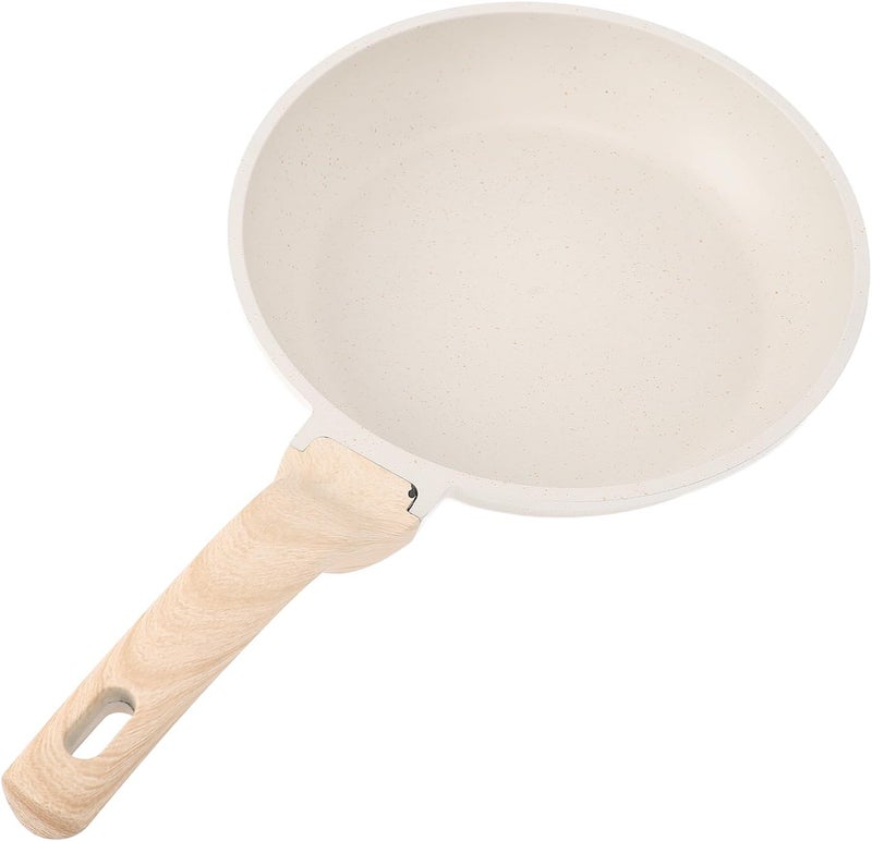 Luocute Nonstick Frying Pan, Maifanite Aluminum Alloy Egg Pan Omelet with Heatproof Handle, Even Heat Distribution for Kitchen Cooking (Style 2) - Image 1