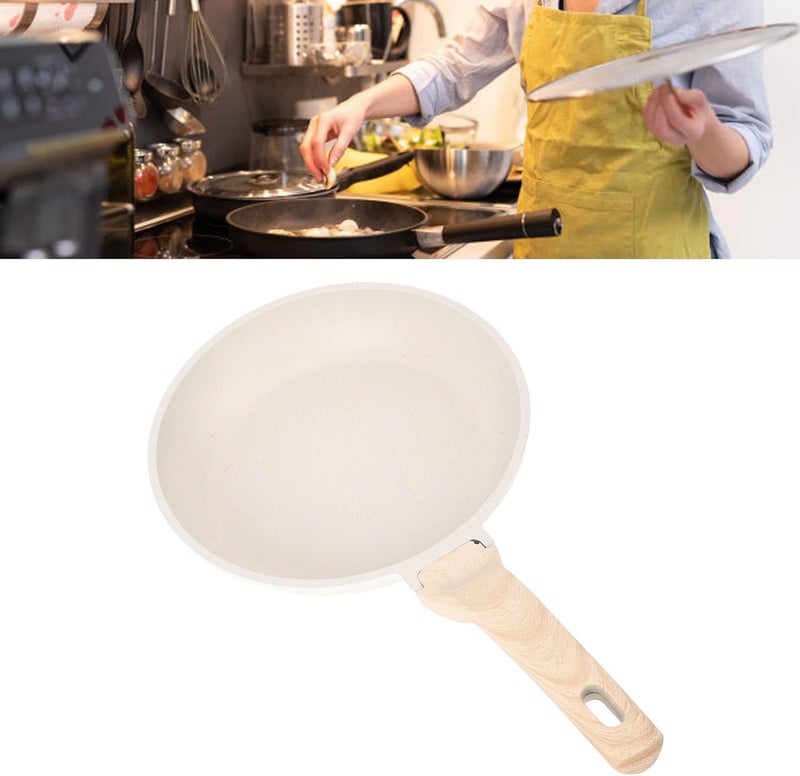 Luocute Nonstick Frying Pan, Maifanite Aluminum Alloy Egg Pan Omelet with Heatproof Handle, Even Heat Distribution for Kitchen Cooking (Style 2) - Image 4