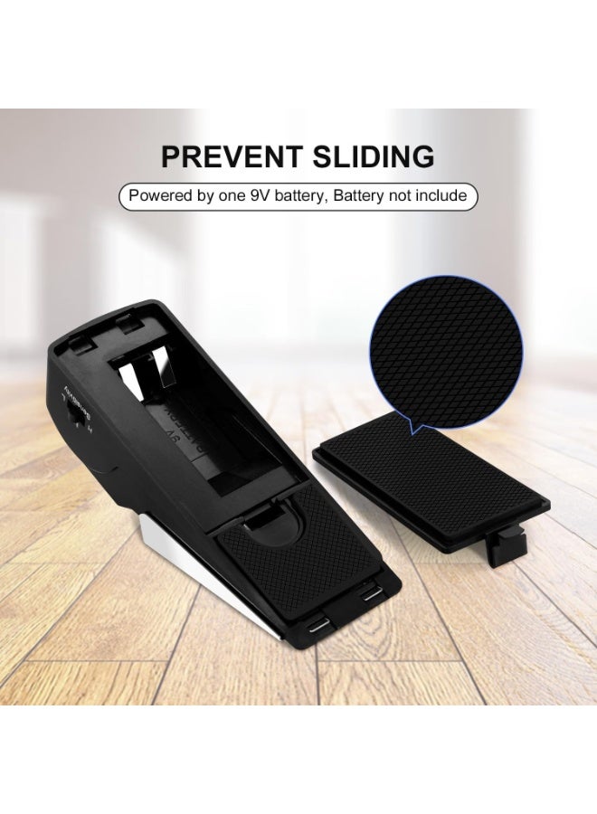 BABONA Door Stop Alarm, Door Stopper with 120DB Security Alarm, Floor Wedge Door Stop Siren, Door Security Devices for Traveling, Apartment, Hotel and Home, Black - Image 4