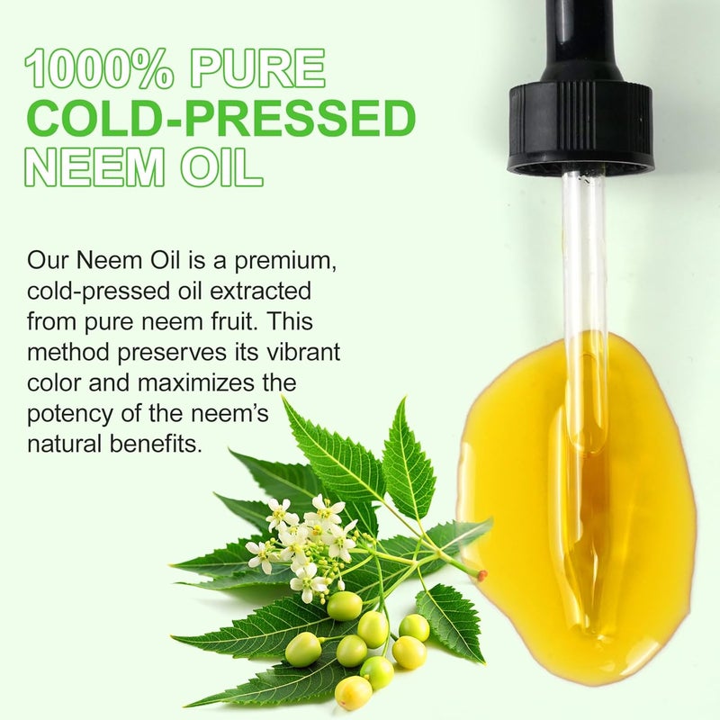 Yecuce Plant Essential Oil, Natural Aromatherapy Oil for Relaxation & Wellness, Suitable for Moisturizing the Skin, Reducing Scars, Promoting Sleep, Massage, and Self-care. (Neem Oil) - Image 4