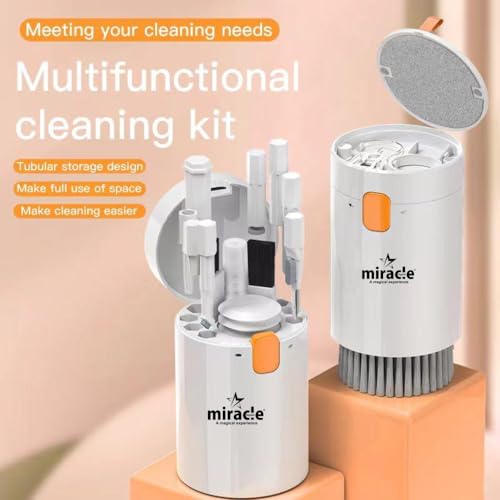 MIRACLE DIGITAL 20 in 1 Multipurpose Device Cleaner Cleaning Kit for Laptops, Smartphones, Keyboards, Desktop & Earphones(White), - Image 2