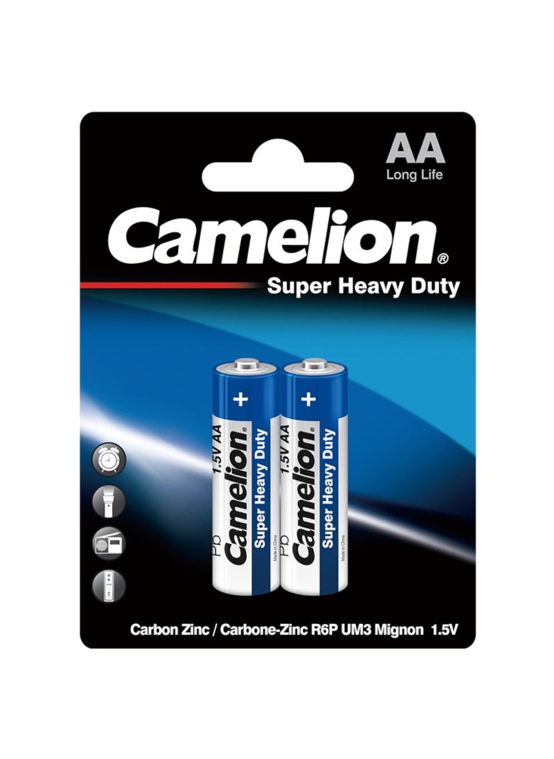 Camelion Super Heavy Duty AA Battery 2 Piece  - Image 1