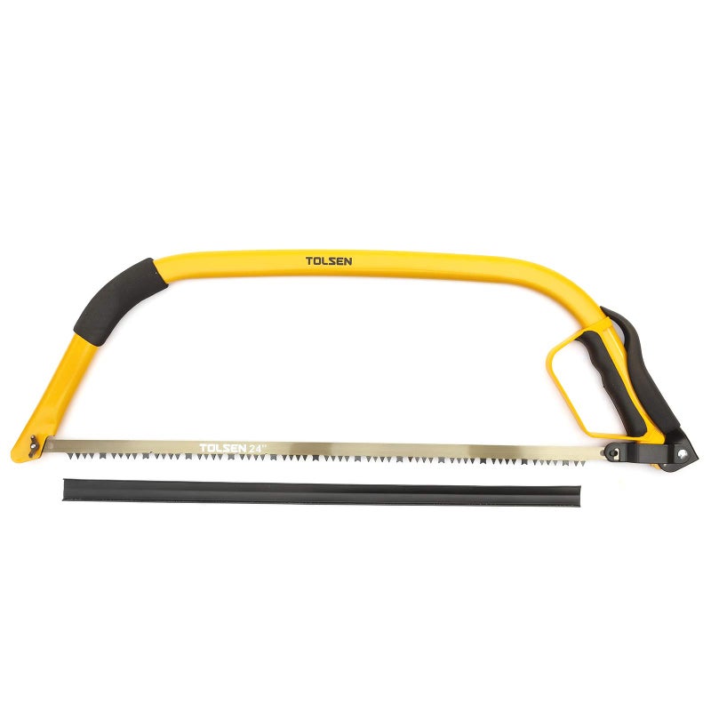 Tolsen Heavy Duty Hand Bow Saw 610mm 24 Inch Cutting Blade Tool Woodwork - Image 1
