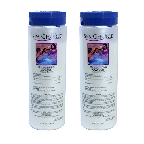 SpaChoice 2-Pounds 2-Pack Premium Spa Sanitizing Granules, Spa Chlorine Granules for Hot Tub, Made in USA - Image 1
