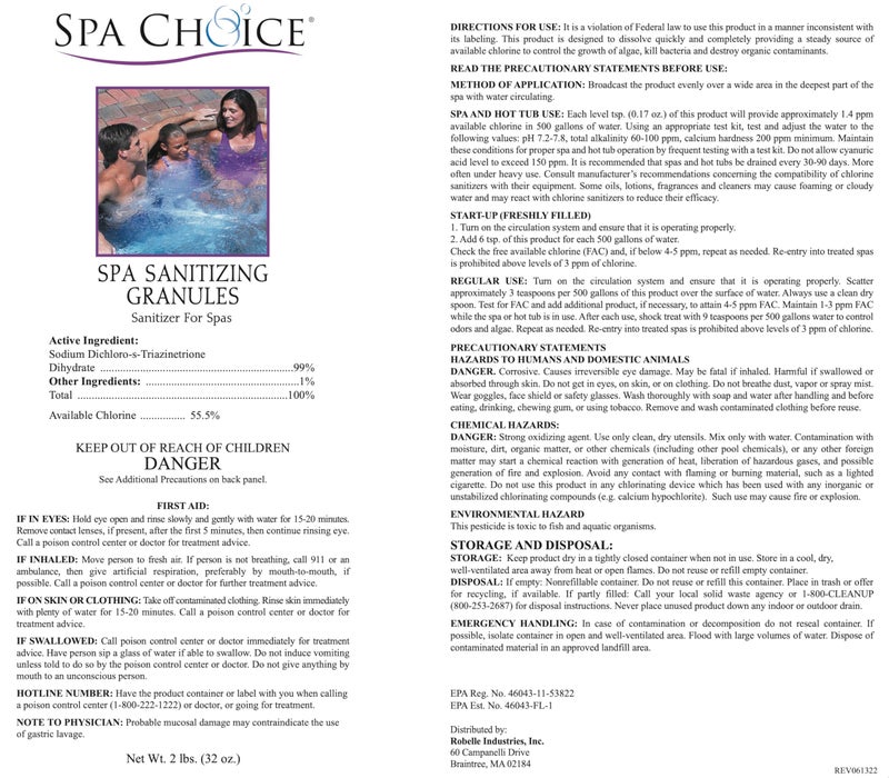 SpaChoice 2-Pounds 2-Pack Premium Spa Sanitizing Granules, Spa Chlorine Granules for Hot Tub, Made in USA - Image 3