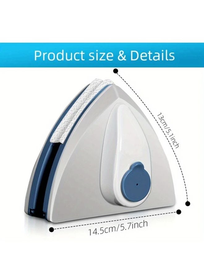 038مم منظف النوافذ المغناطيسي أحادي الطبقة مع تفريغ تلقائي للمياه فرشاة مساح مزدوجة الطبقات أداة تنظيف الزجاج المنزلية الفعالة - Image 3