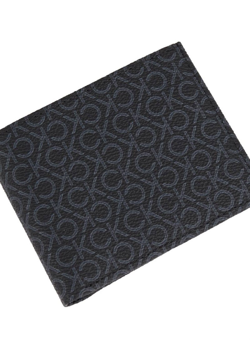 CALVIN KLEIN - Men's Logo Billfold Wallet - Polyester Blend, Black - Image 1