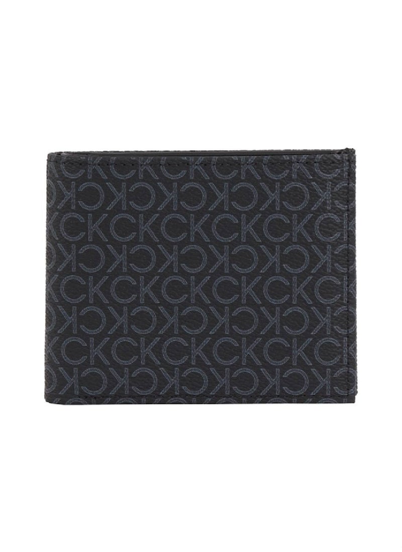 CALVIN KLEIN - Men's Logo Billfold Wallet - Polyester Blend, Black - Image 1