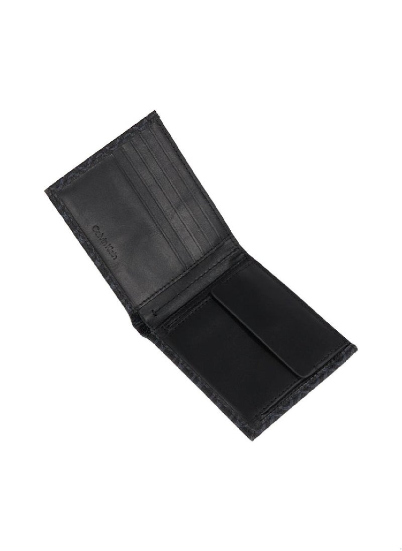 CALVIN KLEIN - Men's Logo Billfold Wallet - Polyester Blend, Black - Image 1