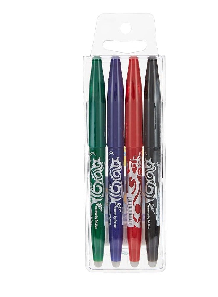Pilot Frixion Erasable Rollerball Pen 4-Pieces, 0.7 mm Size, Assorted - Image 2