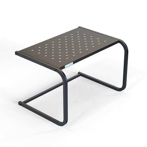 MY ARMOR Platform Top Microwave Stand, Oven Stand for Kitchen Organizer, Utensils Stand for Kitchen, Shelf Dish Rack for appliances, Black - Image 1