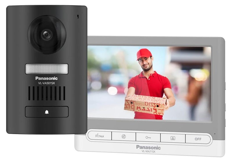 VL-SA71 Analog Video Door Phone with 7 inch Wide Color Screen | Handsfree Video Intercom | Room to Room intercom | Color Night Vision | Electric Lock Intergration