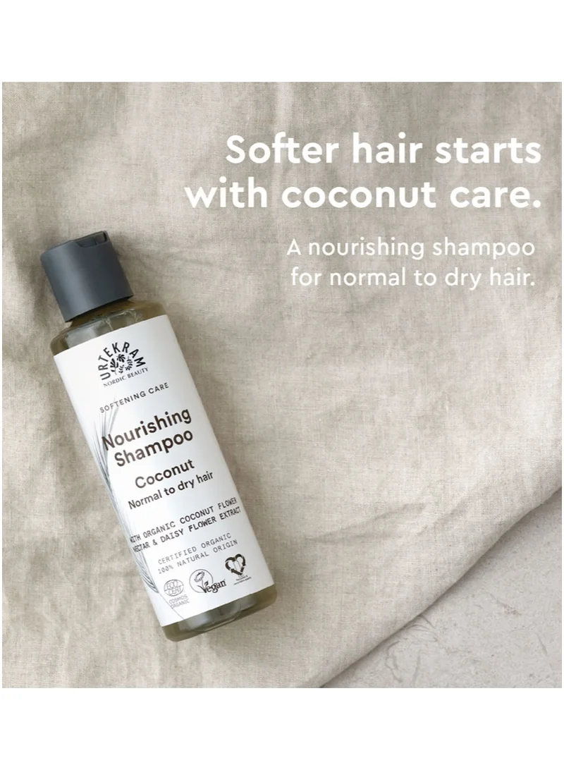أورتيكرام شامبو جوز الهند العضوي المغذي بزيت جوز الهند البكر، 250 مل - عضوي 100% ونباتي - خالٍ من السيليكون والبارابين