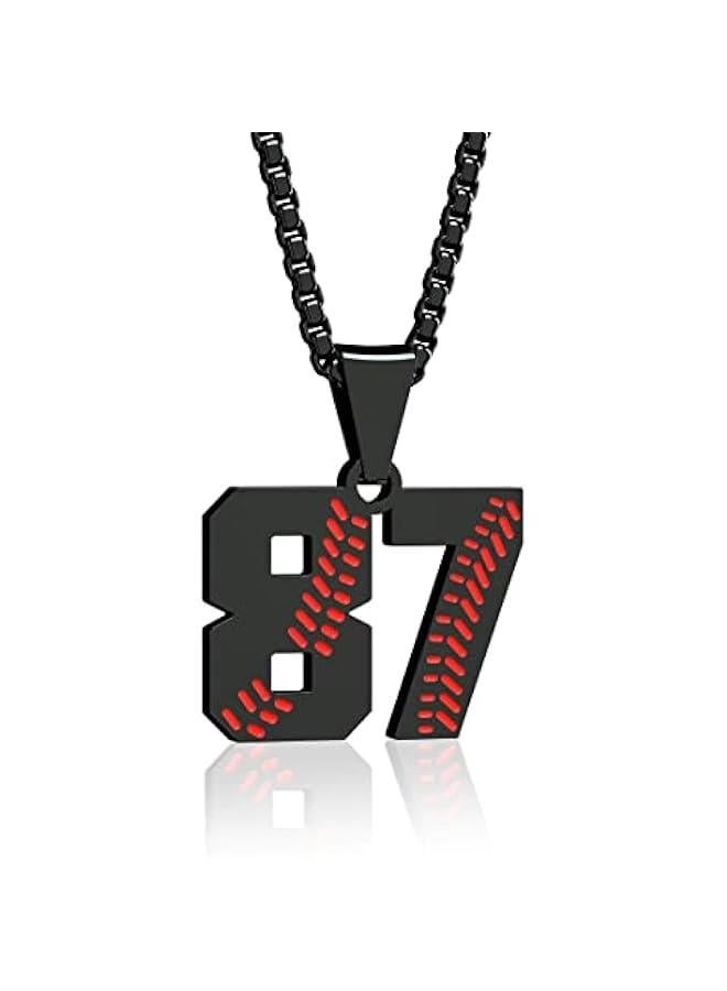 Arabest Inspiration Baseball Necklace - Stainless Steel Baseball Chain Number Pendant - Boys & Girls Gift - Image 1