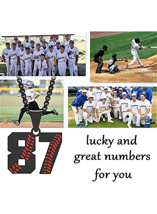 Arabest Inspiration Baseball Necklace - Stainless Steel Baseball Chain Number Pendant - Boys & Girls Gift - Image 3