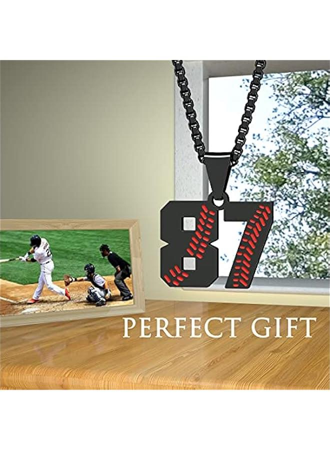 Arabest Inspiration Baseball Necklace - Stainless Steel Baseball Chain Number Pendant - Boys & Girls Gift - Image 4