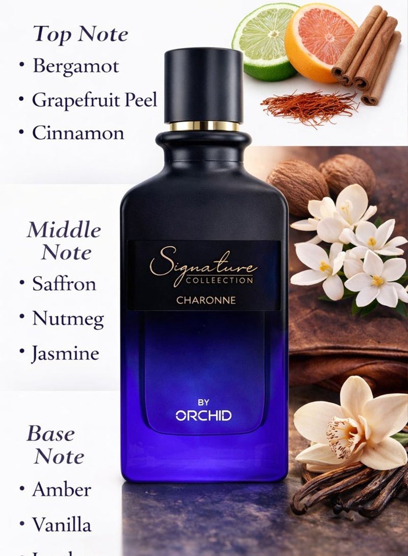 Orchid Signature Charonne Pour Homme Eau De Parfum 90ML Perfume for Men Long Lasting Spicy Amber Leather Fragrance Masculine Scent - Image 4