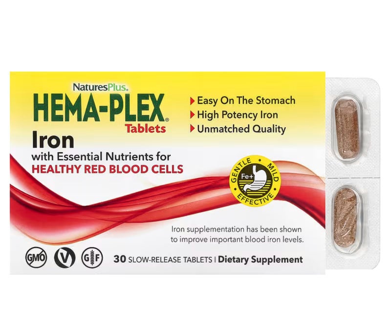 ناتشرز بلاس مكمل غذائي Hema-Plex - 30 قرصاً - Image 1