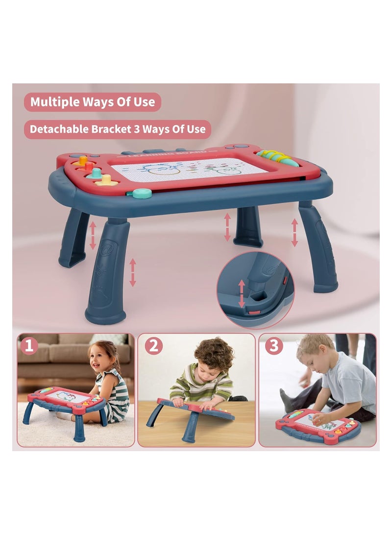 أوريتي لوحة الرسم المغناطيسية للأطفال الصغار من 1 إلى 3 سنوات، لوحة كتابة الرسومات الملونة القابلة للمسح، لوحة رسم الرسم التعلمية، - Image 3