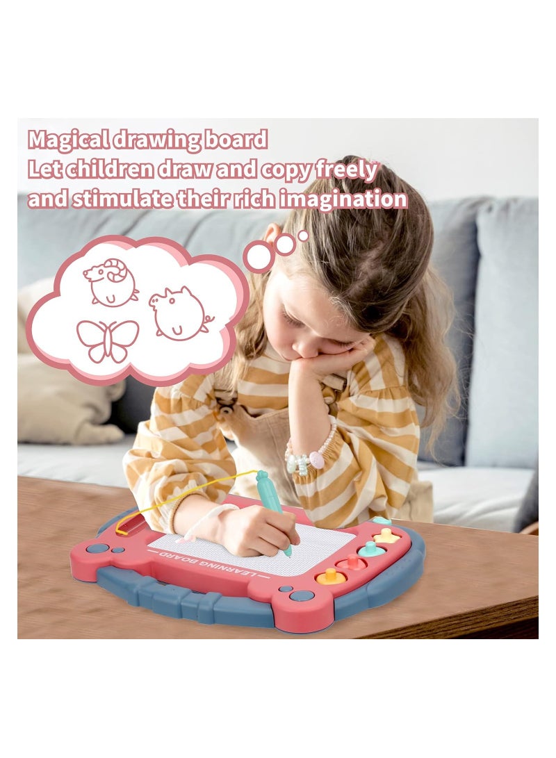 أوريتي لوحة الرسم المغناطيسية للأطفال الصغار من 1 إلى 3 سنوات، لوحة كتابة الرسومات الملونة القابلة للمسح، لوحة رسم الرسم التعلمية، - Image 2