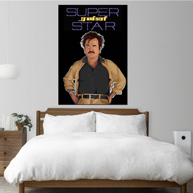 Rajini Posters for Wall | Superstar Rajinikanth Sticker | Thalaivar Rajini Sticker | Rajini Posters for Room Decoration | Super Star Rajini Photo Sticker  - Image 5