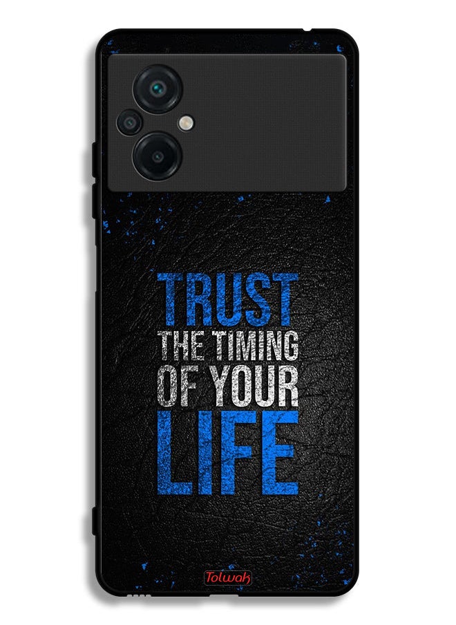 Tolwak Xiaomi Poco M5 4G Protective Case Cover Trust The Timing Of Your Life  - Image 2