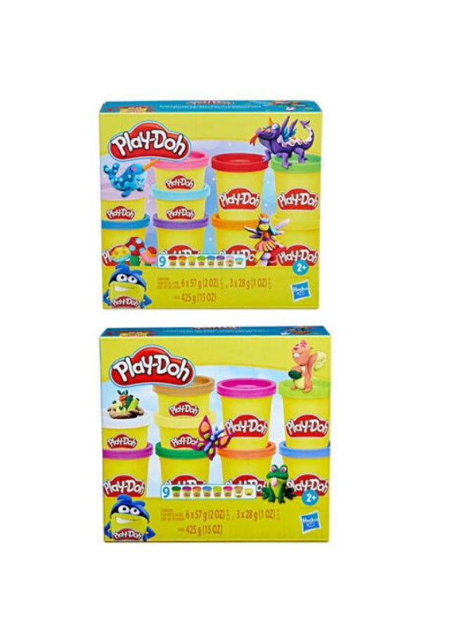 Play-Doh Colorful Compound 9 Pack - Assorted Colors - Image 1